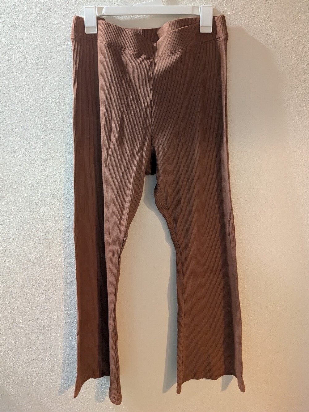 Ribbed Victoria Secret PINK Brown Flare Leggings/Lounge pants